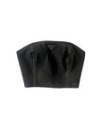 Prada Denim Bandeau and Mini Skirt Set