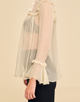 Gucci Ruffled Silk-Chiffon Blouse