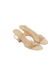 Prada Metallic Gold Strappy Sandals