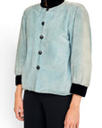 Saint Laurent Suede Jacket & Skirt Set