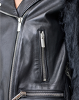 Nour Hammour leather jacket