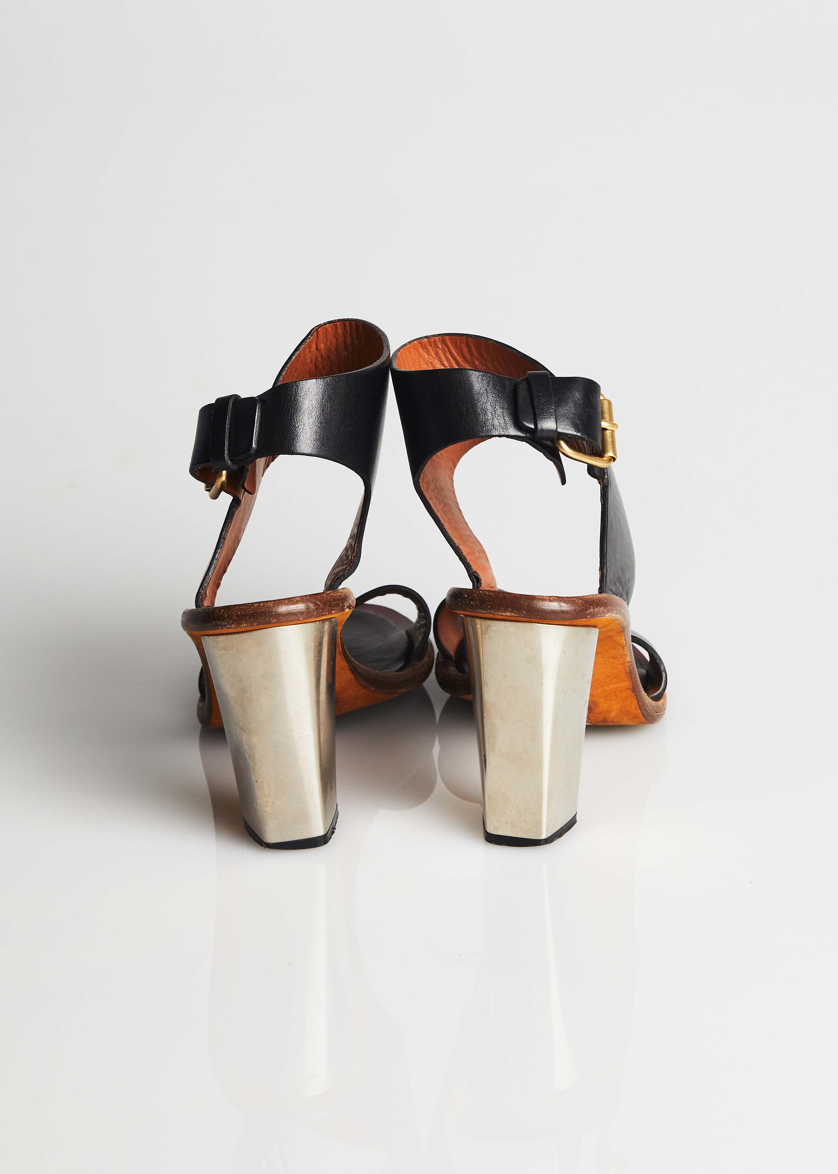 【セリーヌ・CELINE】SANDALS CELINE CLEA TRIOMPHE GLADIATOR SANDAL in CALFSKIN - VEGETAL