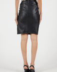 Thierry Mugler leather skirt