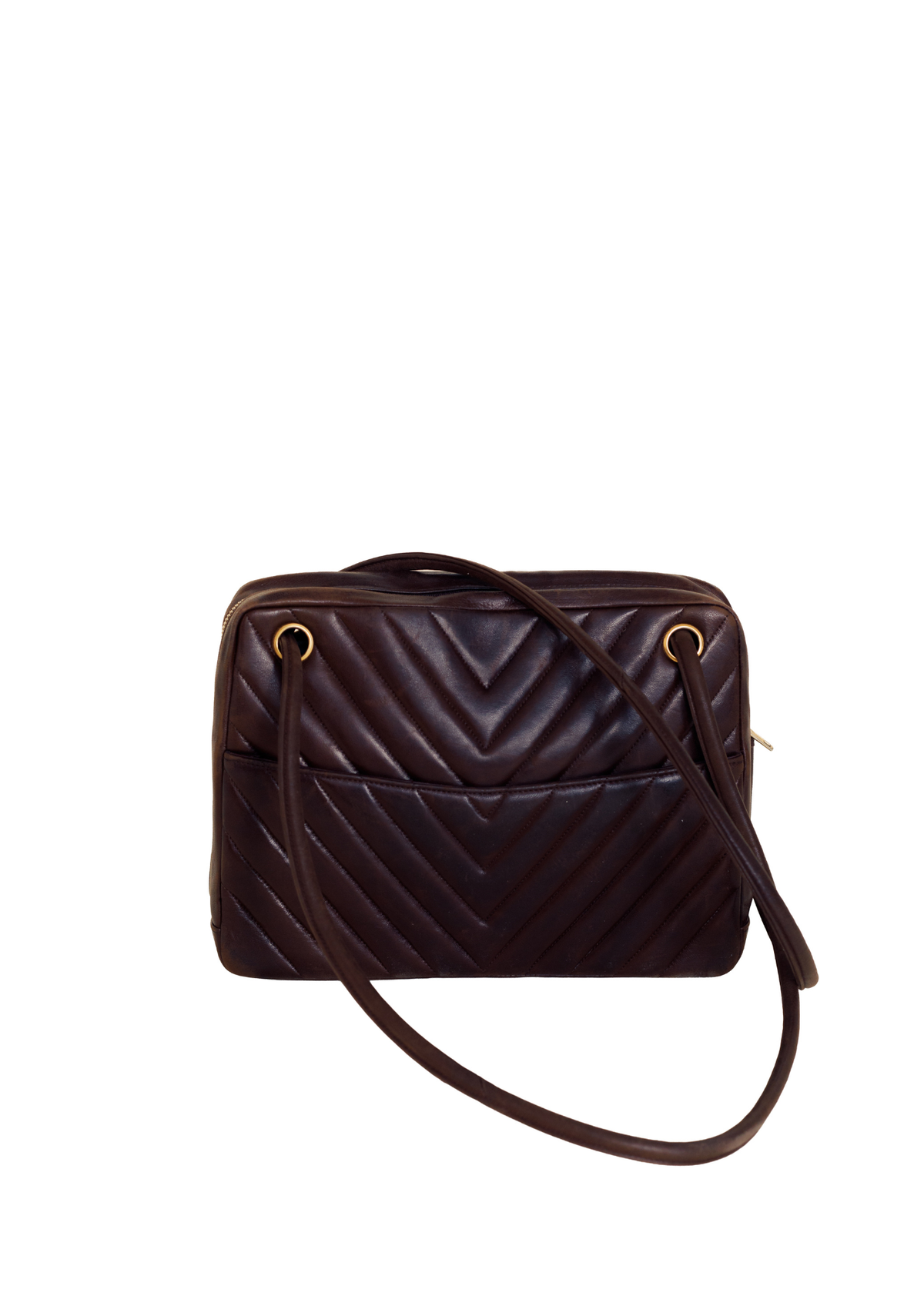 Chanel brown leather bag