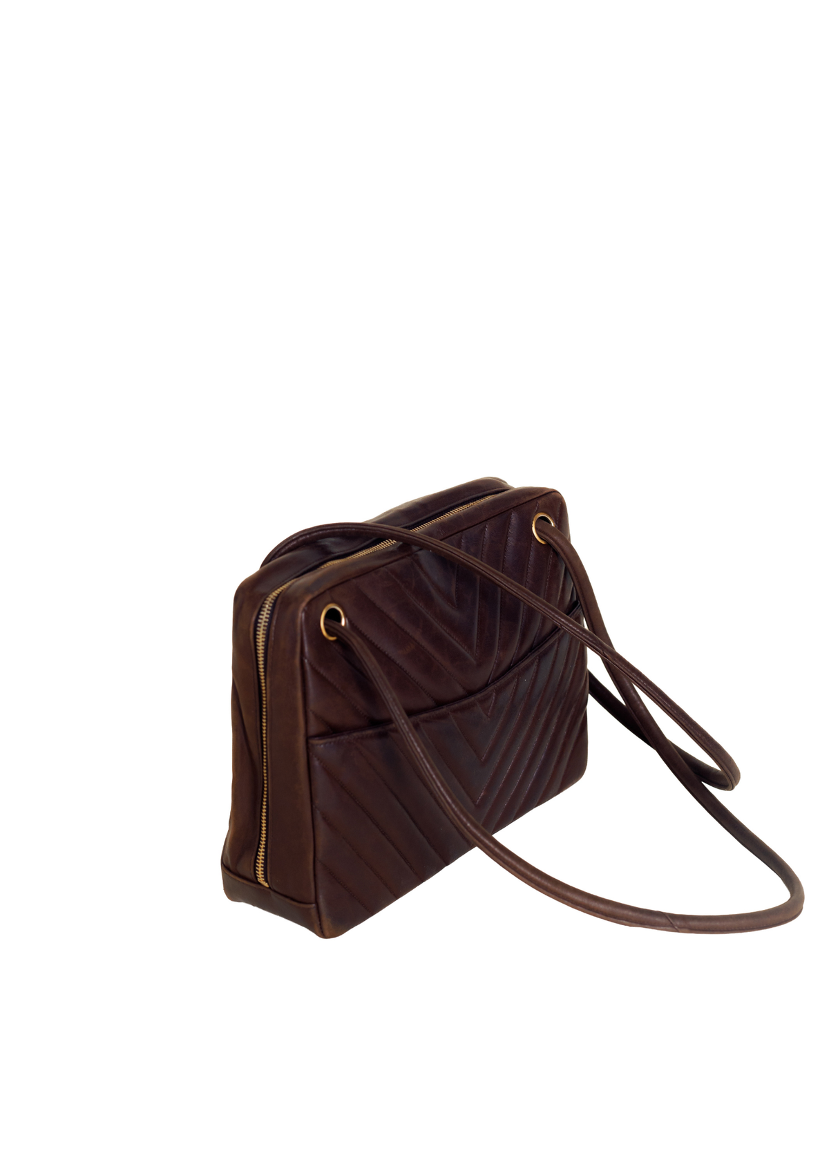 Chanel brown leather bag