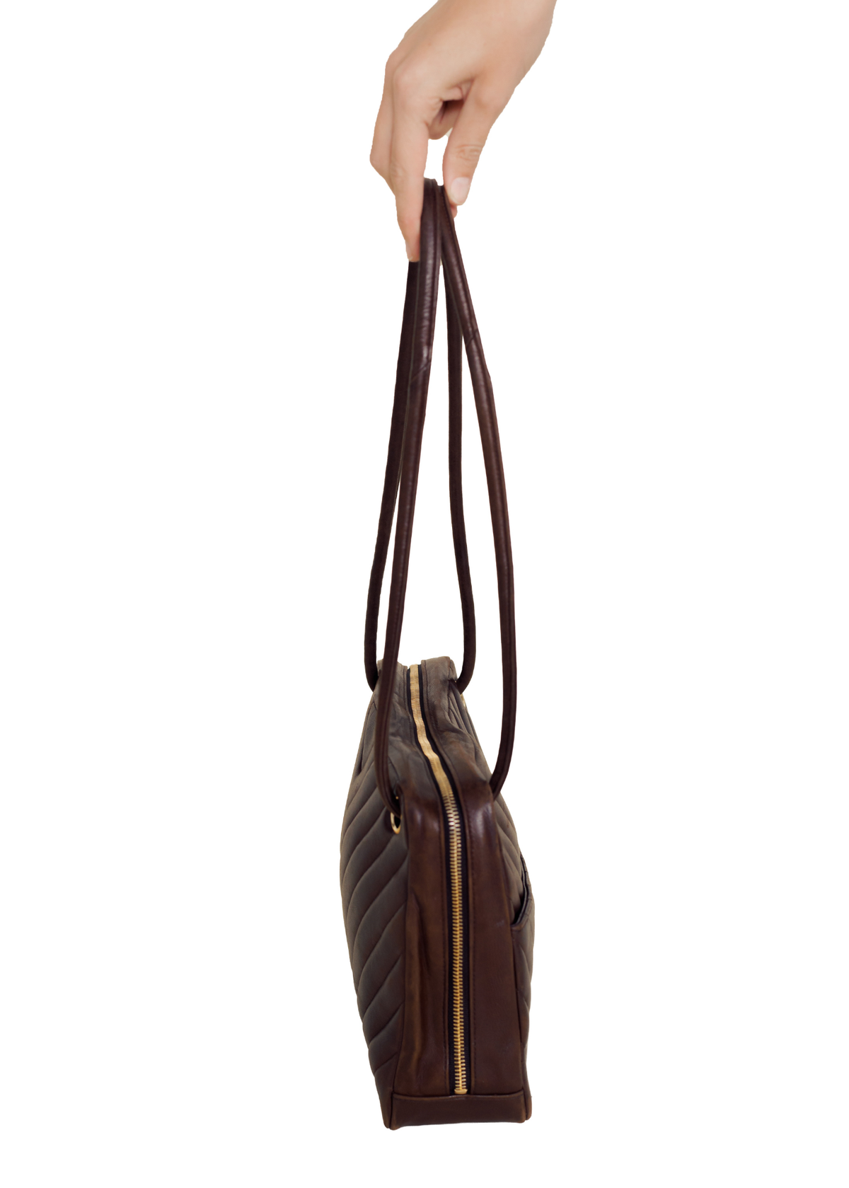Chanel brown leather bag