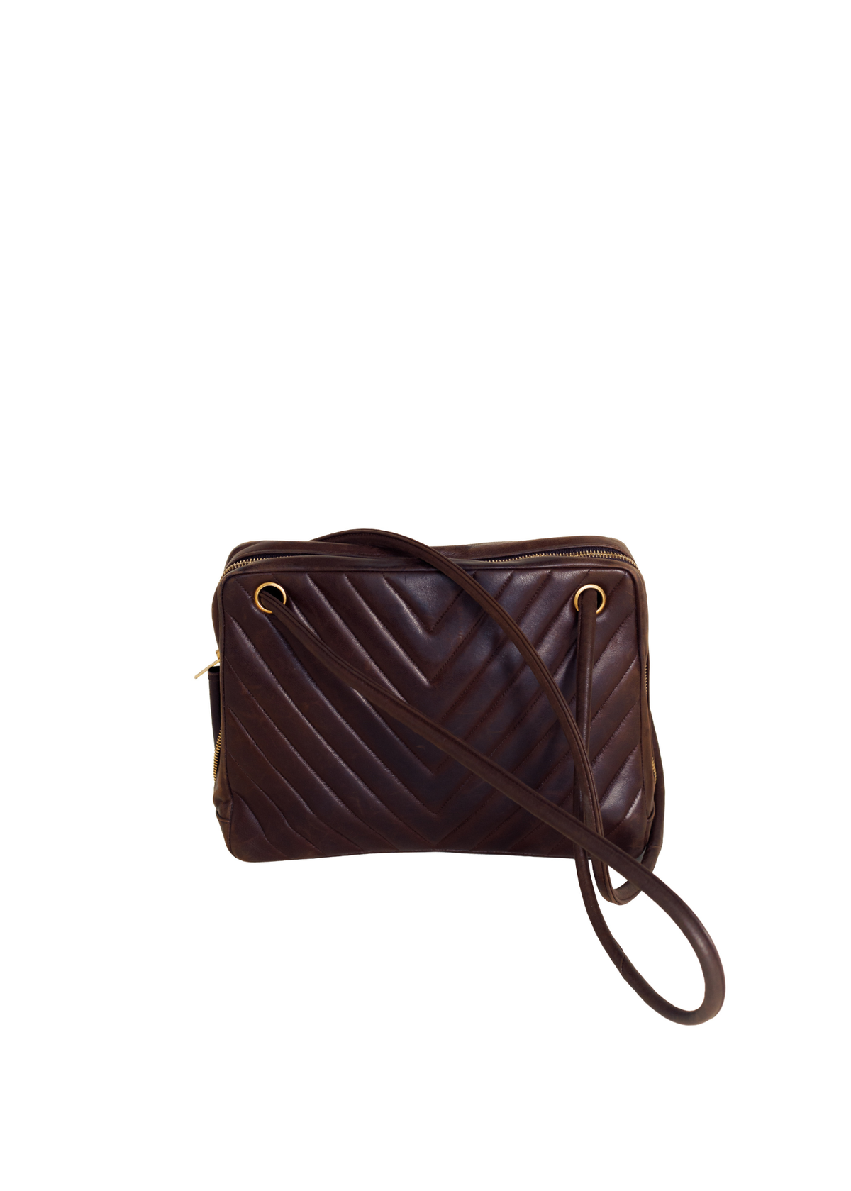 Chanel brown leather bag