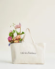 Life in Balance Extra Large Tote Bag in Cream