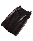 Yves Saint Laurent Brown Leather Skirt