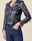 Nour Hammour leather jacket