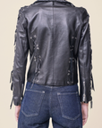 Nour Hammour leather jacket
