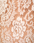 Lost Labels Dolce & Gabbana white floral lace fabric detail on a nude background