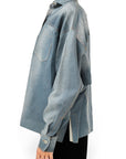 Lost Labels LaQuan Smith lambskin leather jacket in a sleek, body-conscious fit with signature glamour.