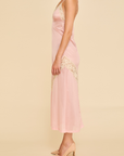 Vintage Pink Lace Dress