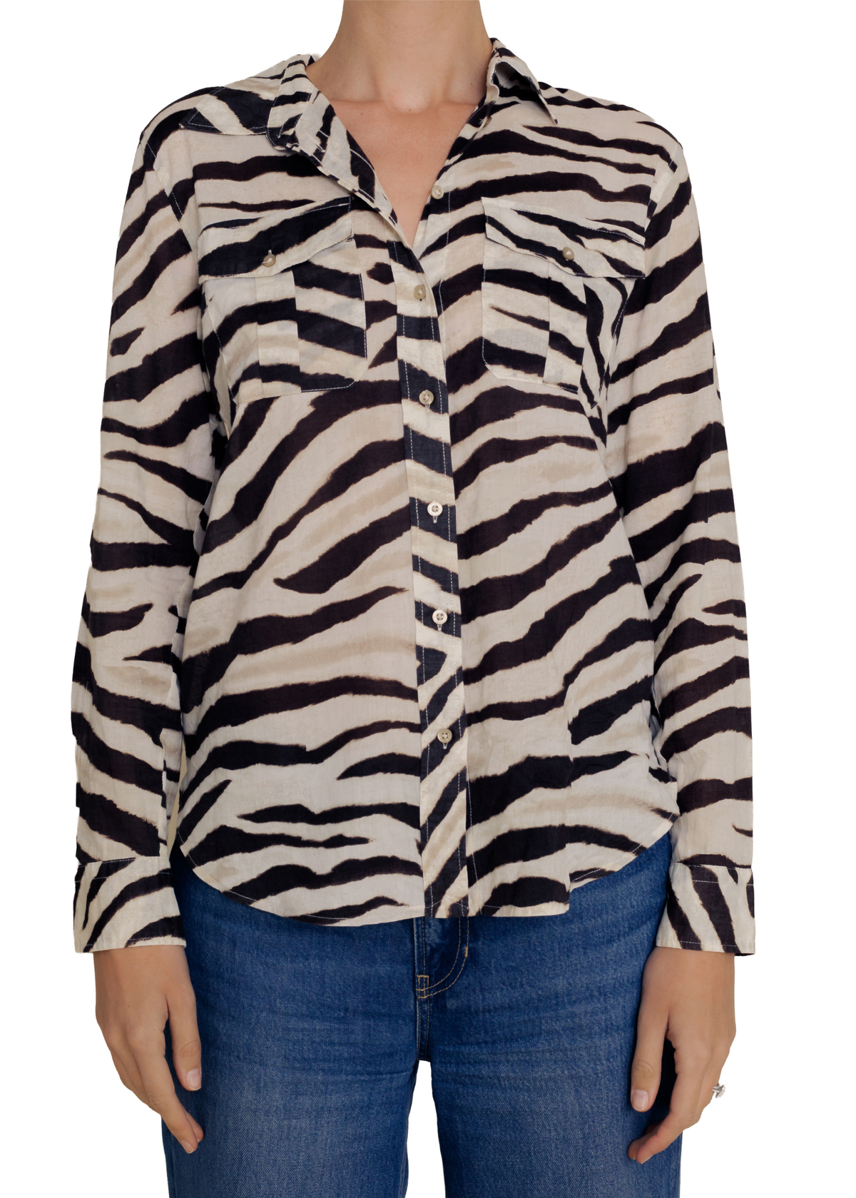 Ralph Lauren Zebra Print Blouse