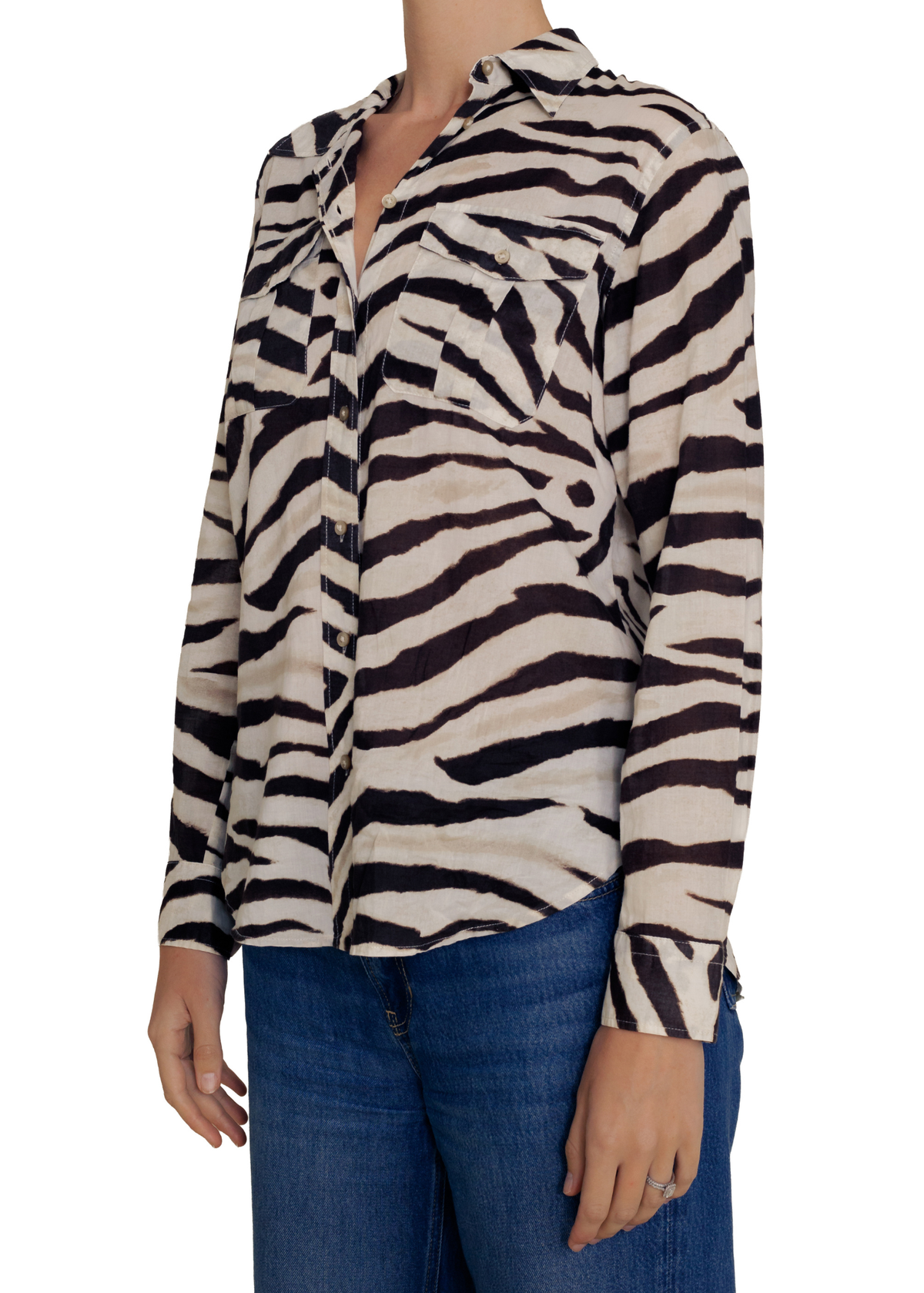 Ralph Lauren Zebra Print Blouse