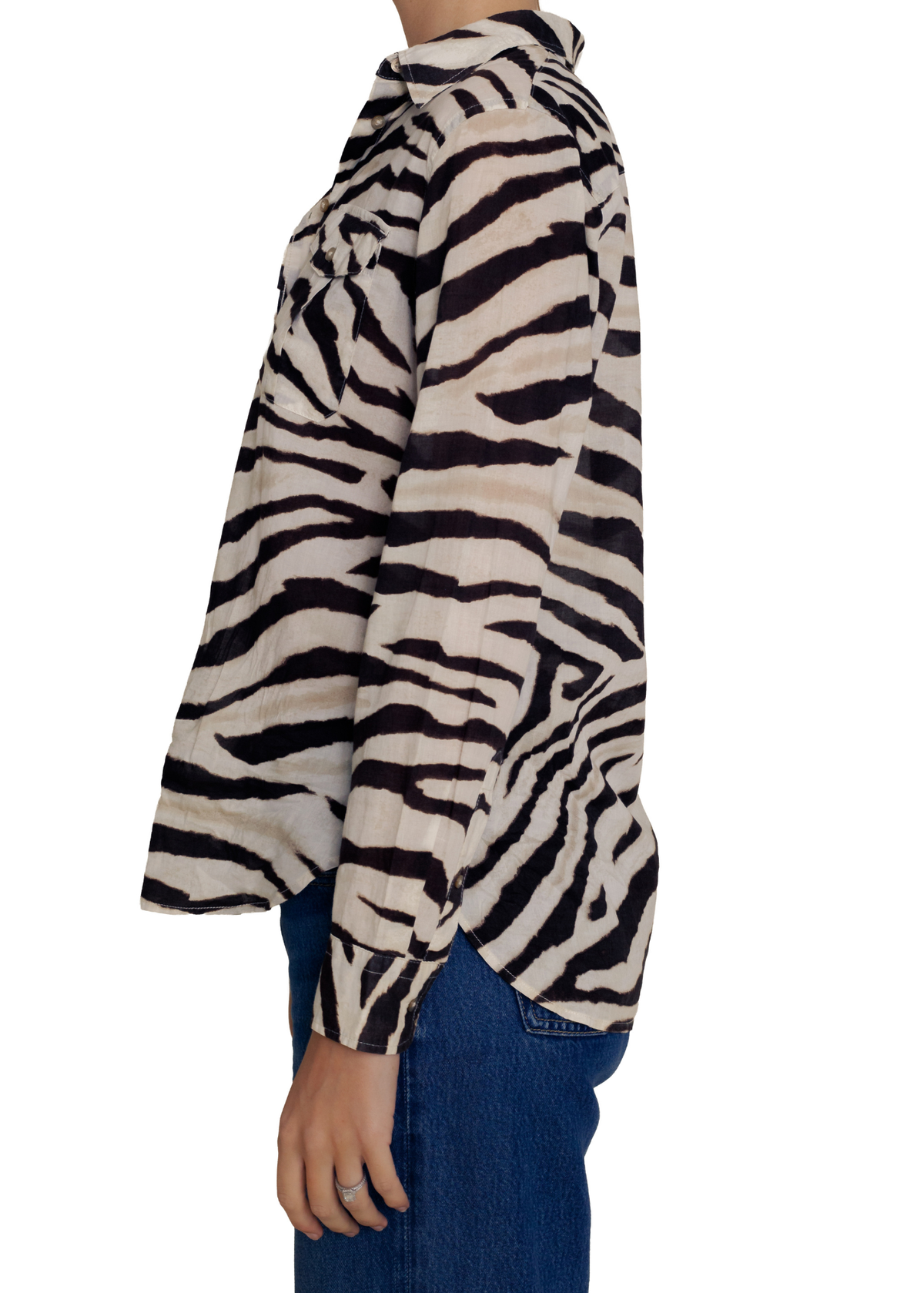 Ralph Lauren Zebra Print Blouse