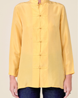 Vintage Yellow silk blouse
