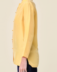 Vintage Yellow silk blouse