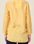 Vintage Yellow silk blouse